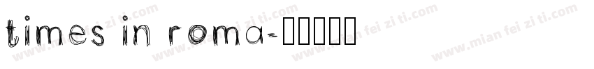 times in roma字体转换
